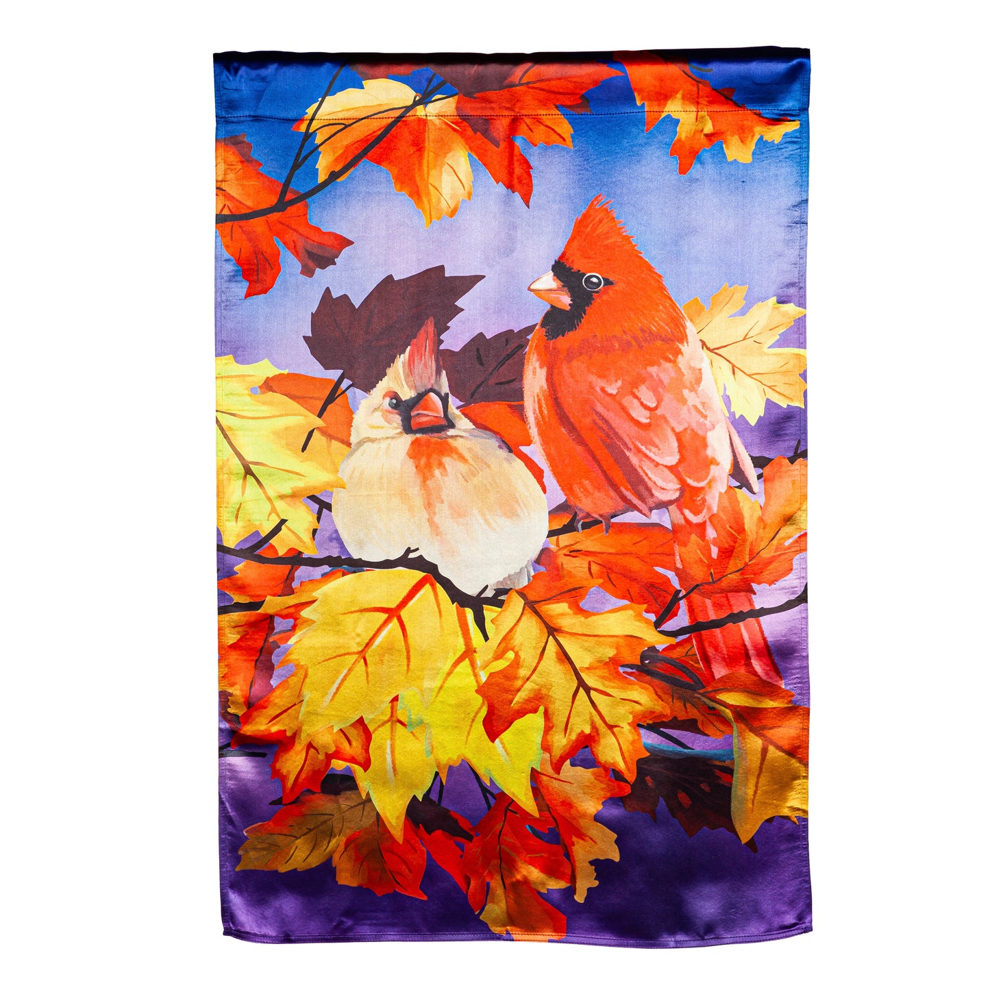 Cardinal Friends House Lustre Flag