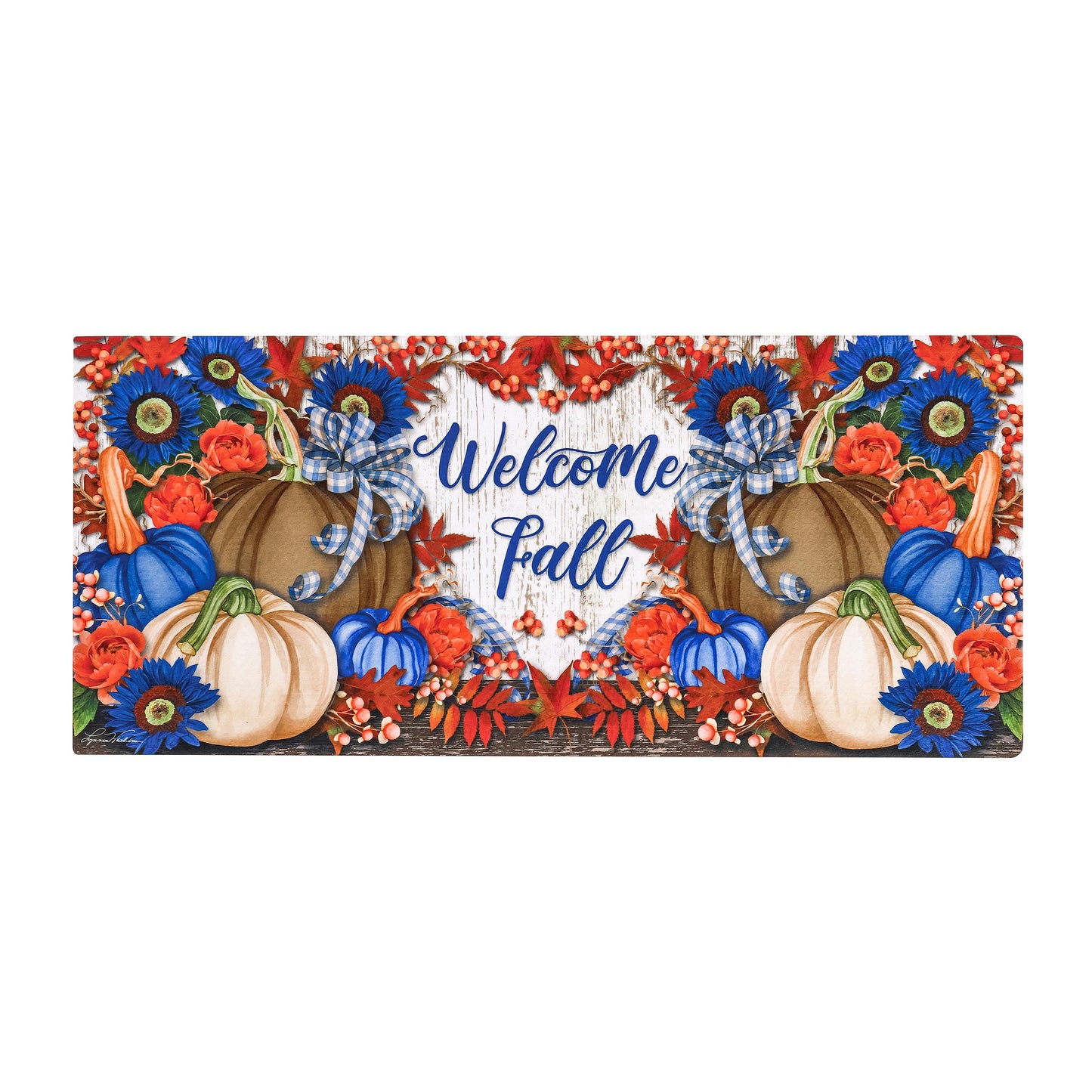 Welcome Fall Neutral Sassafras Mat