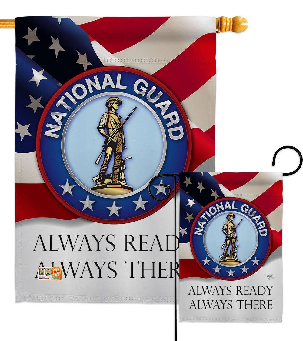 National Guard Armed Forces Military Army Decor Flag